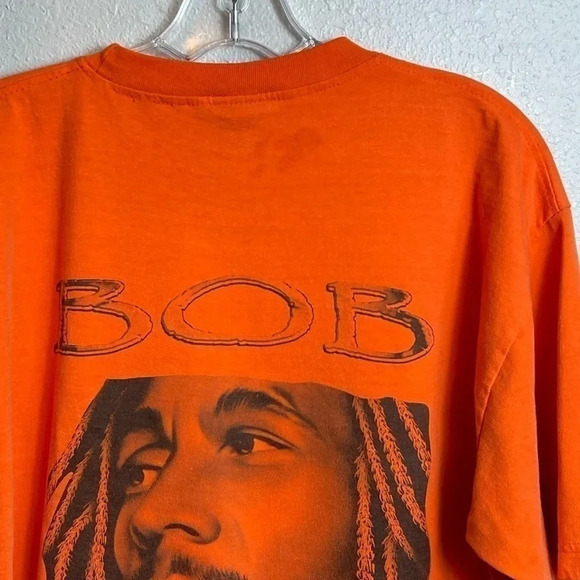 VINTAGE 90’s/Y2K Bob Marley Double Sided Portrait T-shirt. - Picture 9 of 11